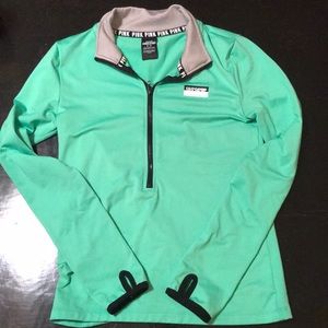 VS Pink sporty half-zip